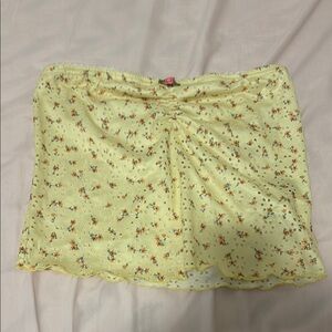 Floral Yellow tub top